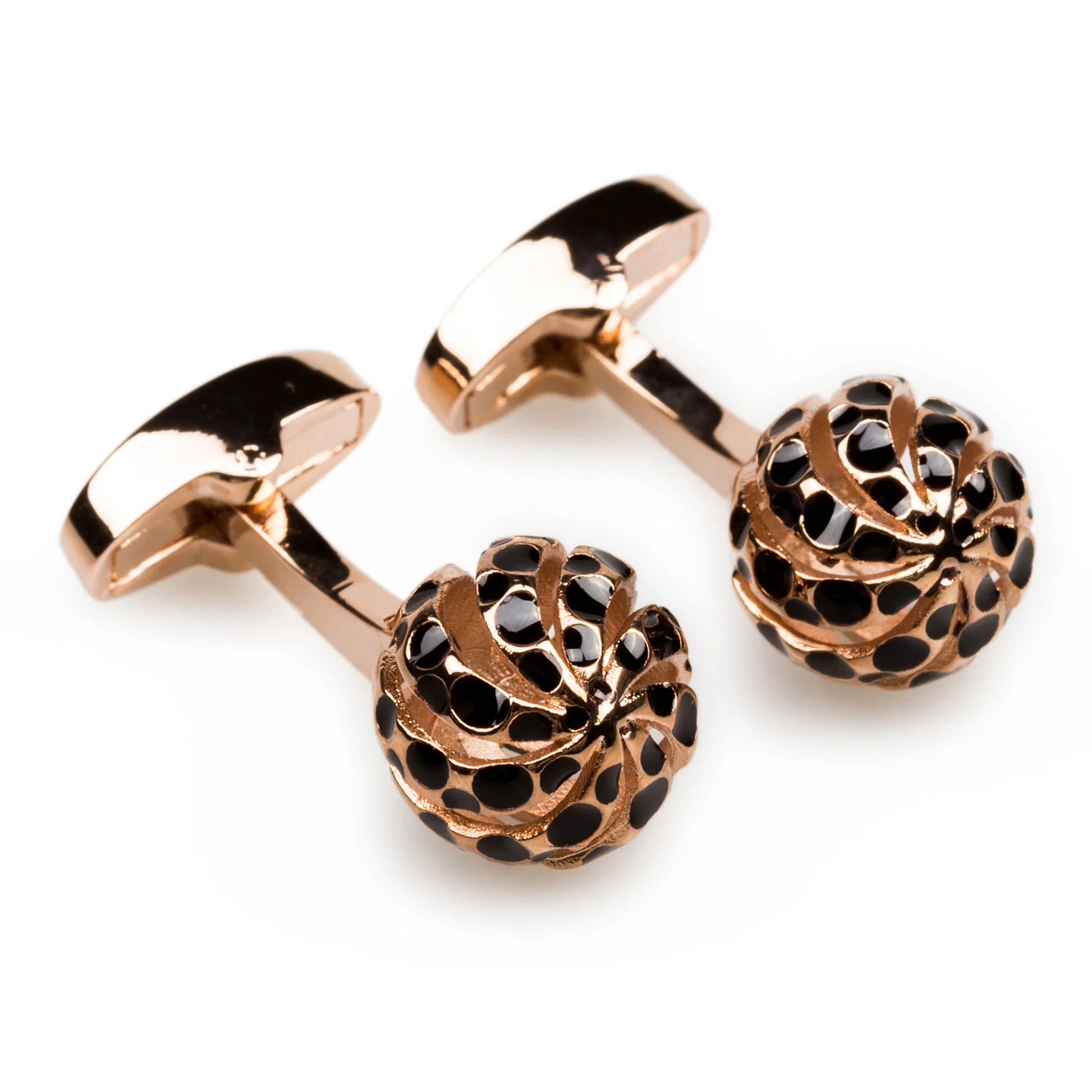 Alexander The Great Rose Gold Cufflinks - Image 2