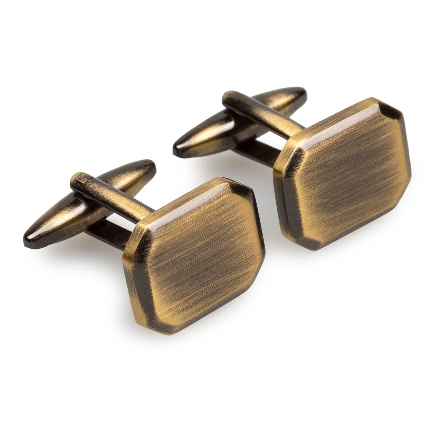 Antique Brass Octavia Cufflinks - Image 2
