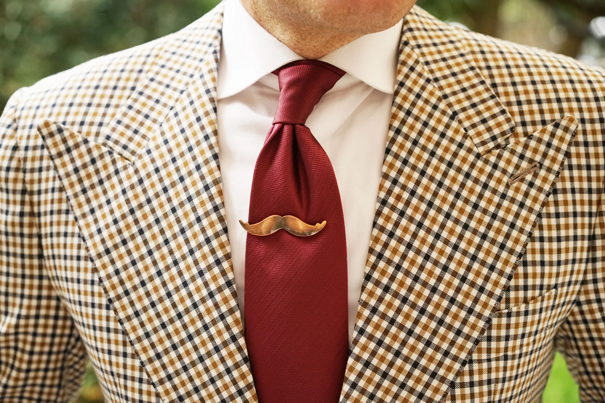 Antique Red Moustache Tie Bar - Image 10