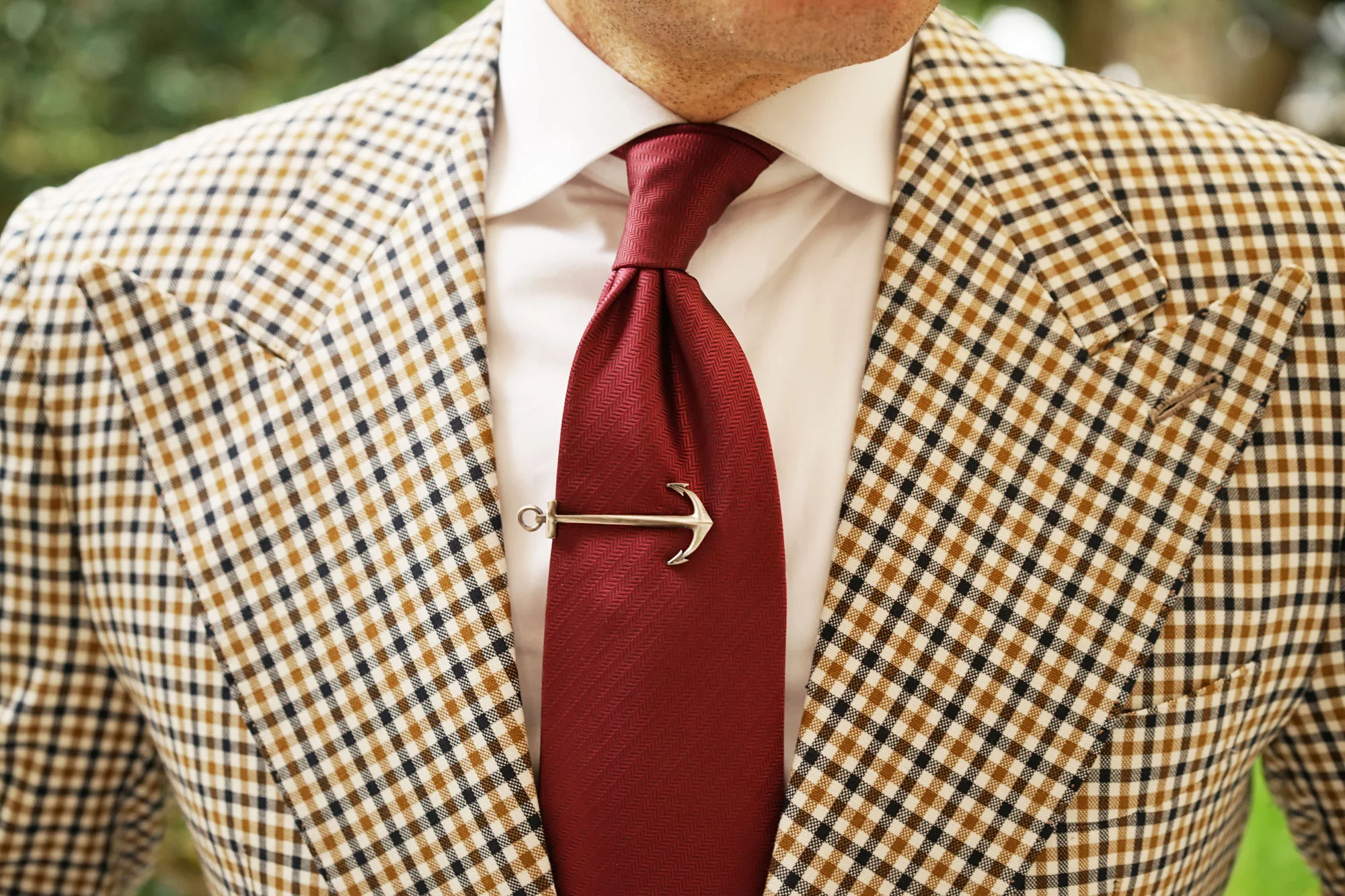 Antique Silver Anchor Tie Bar - Image 9