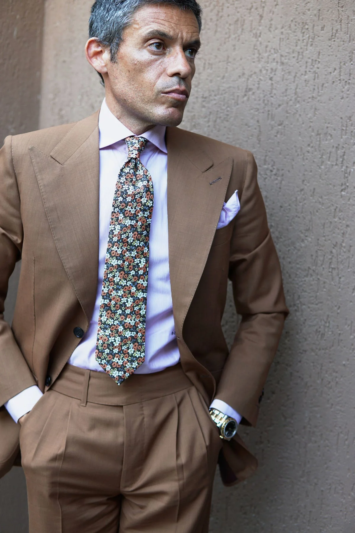 Arancia Bruciata Floral Necktie - Image 8