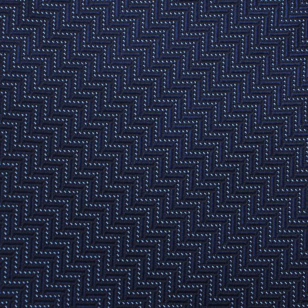 Aztec Blue Herringbone Bow Tie - Image 2