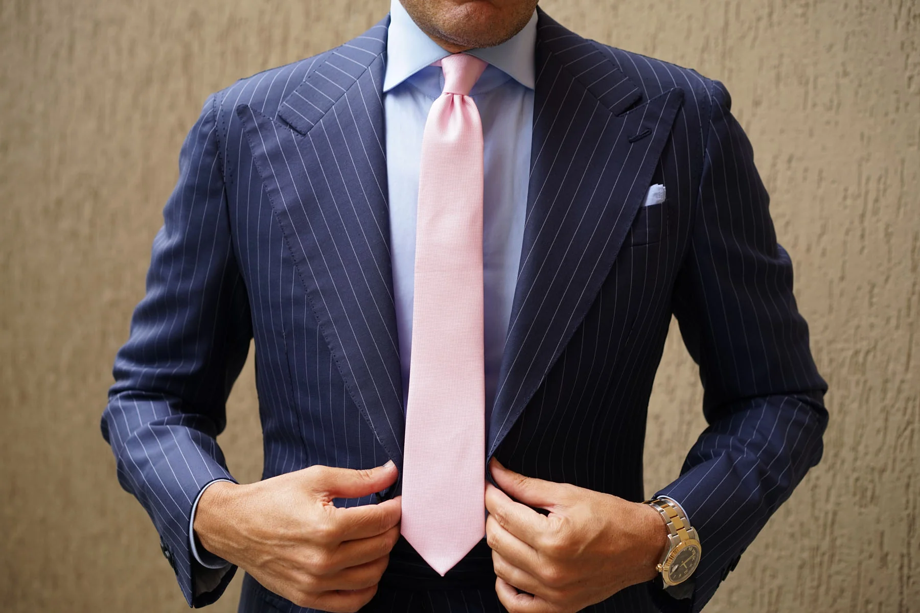 Baby Pink Skinny Tie - Image 6