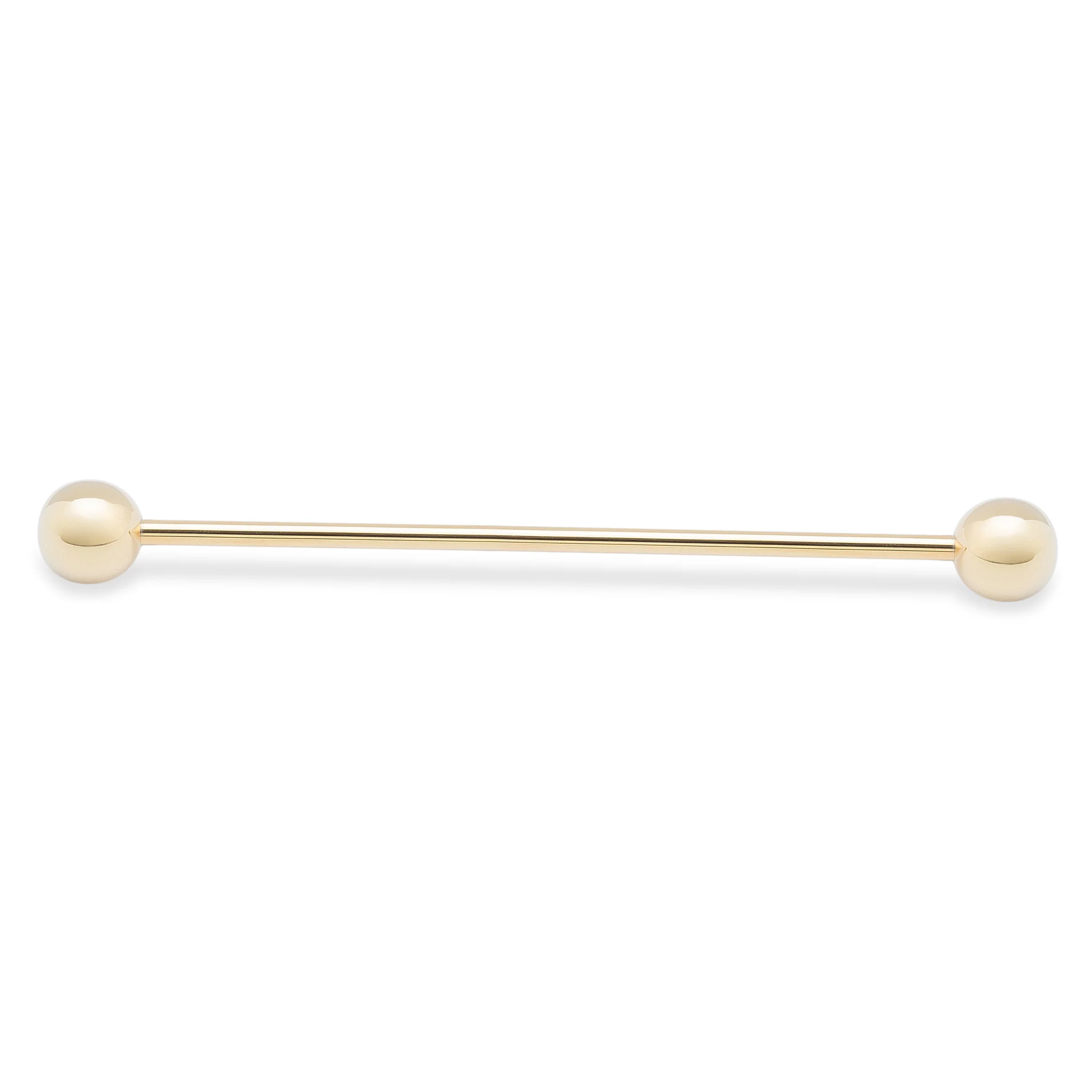 Ball End Gold Collar Bar