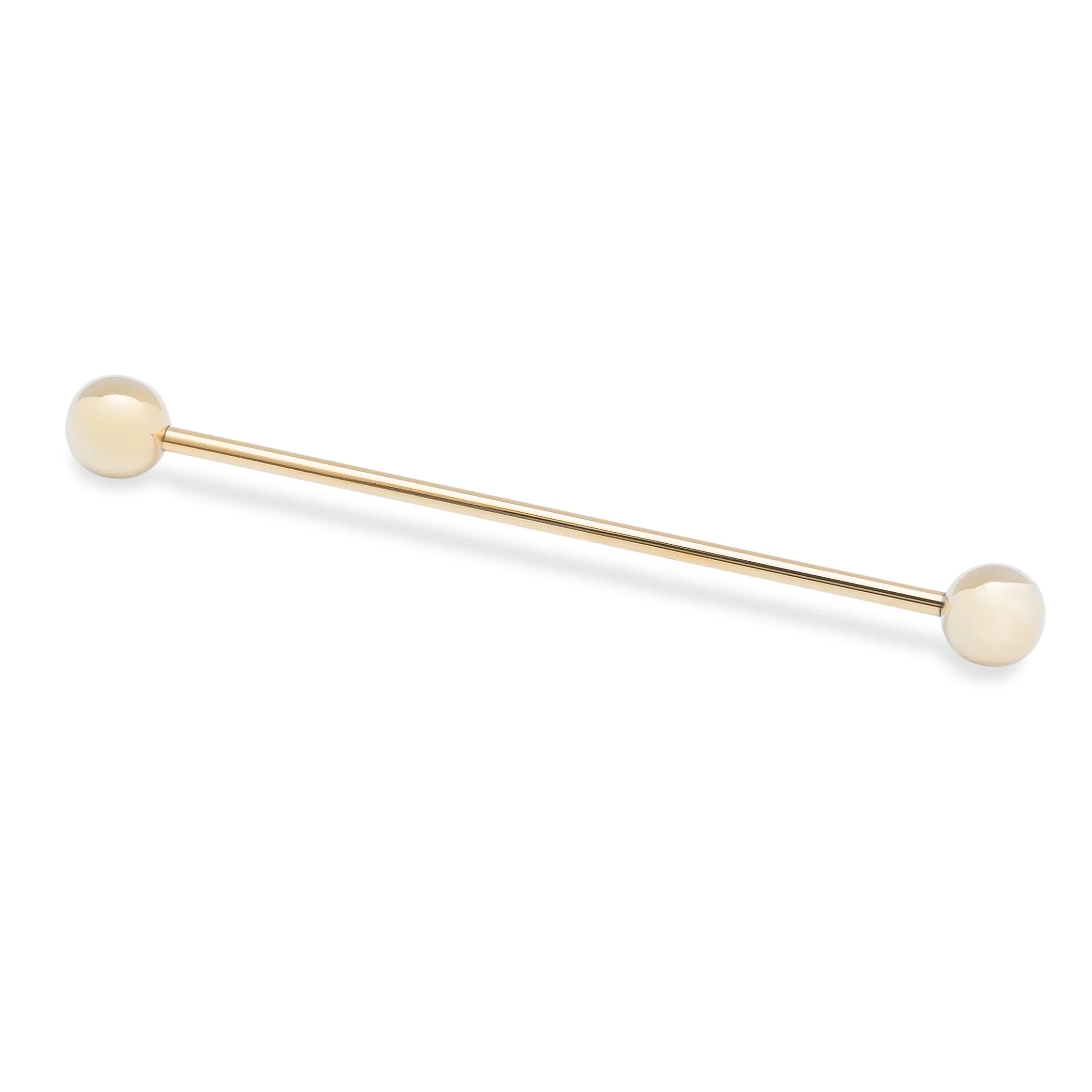 Ball End Gold Collar Bar - Image 2