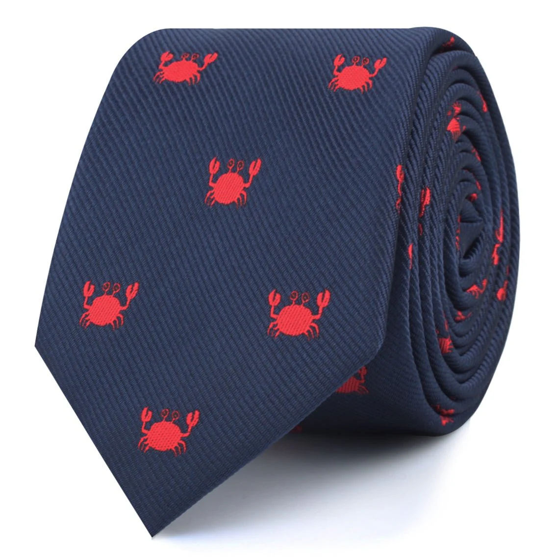 Beach Sand Crab Skinny Tie - Image 2