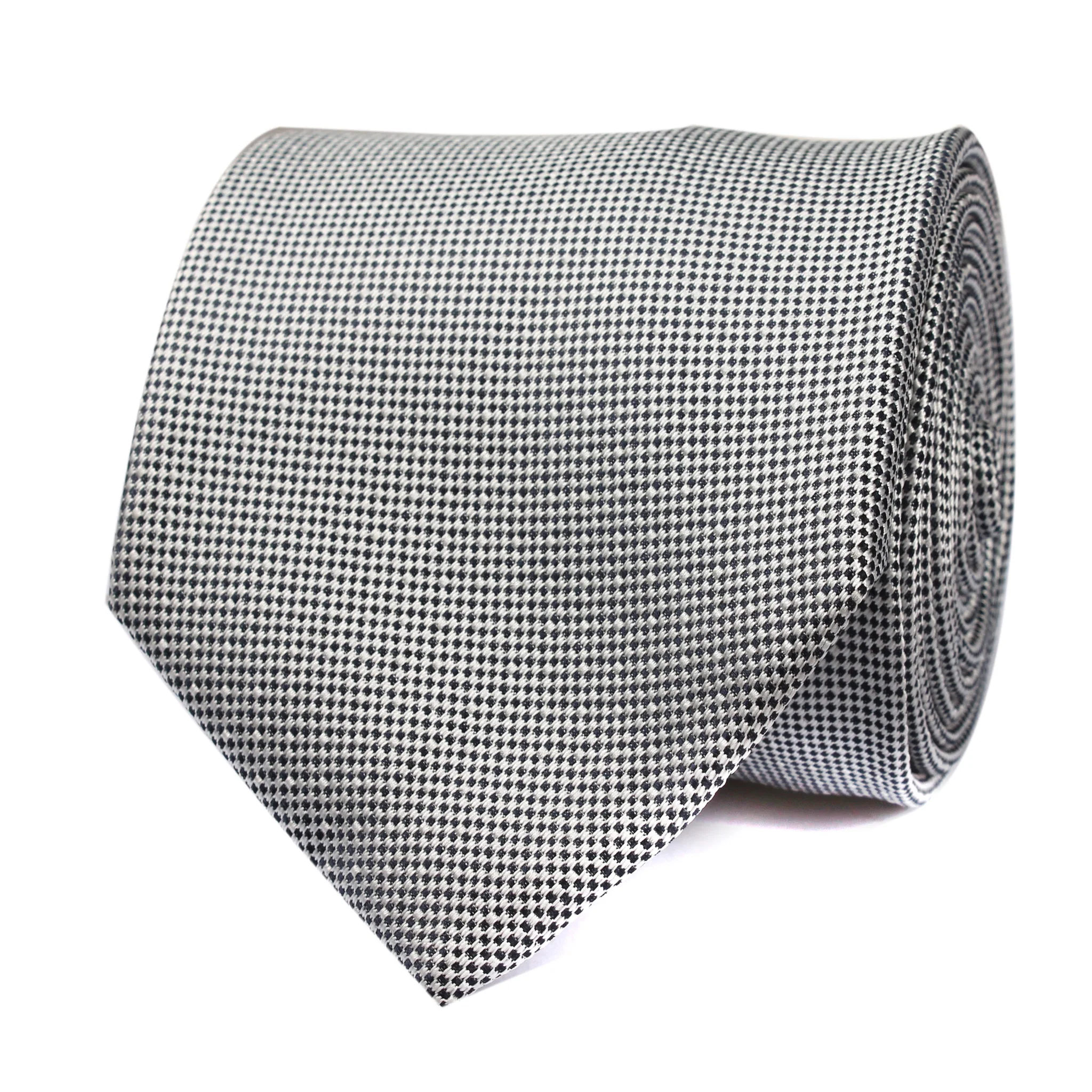 Black and White Small Dots Tie - Image 2