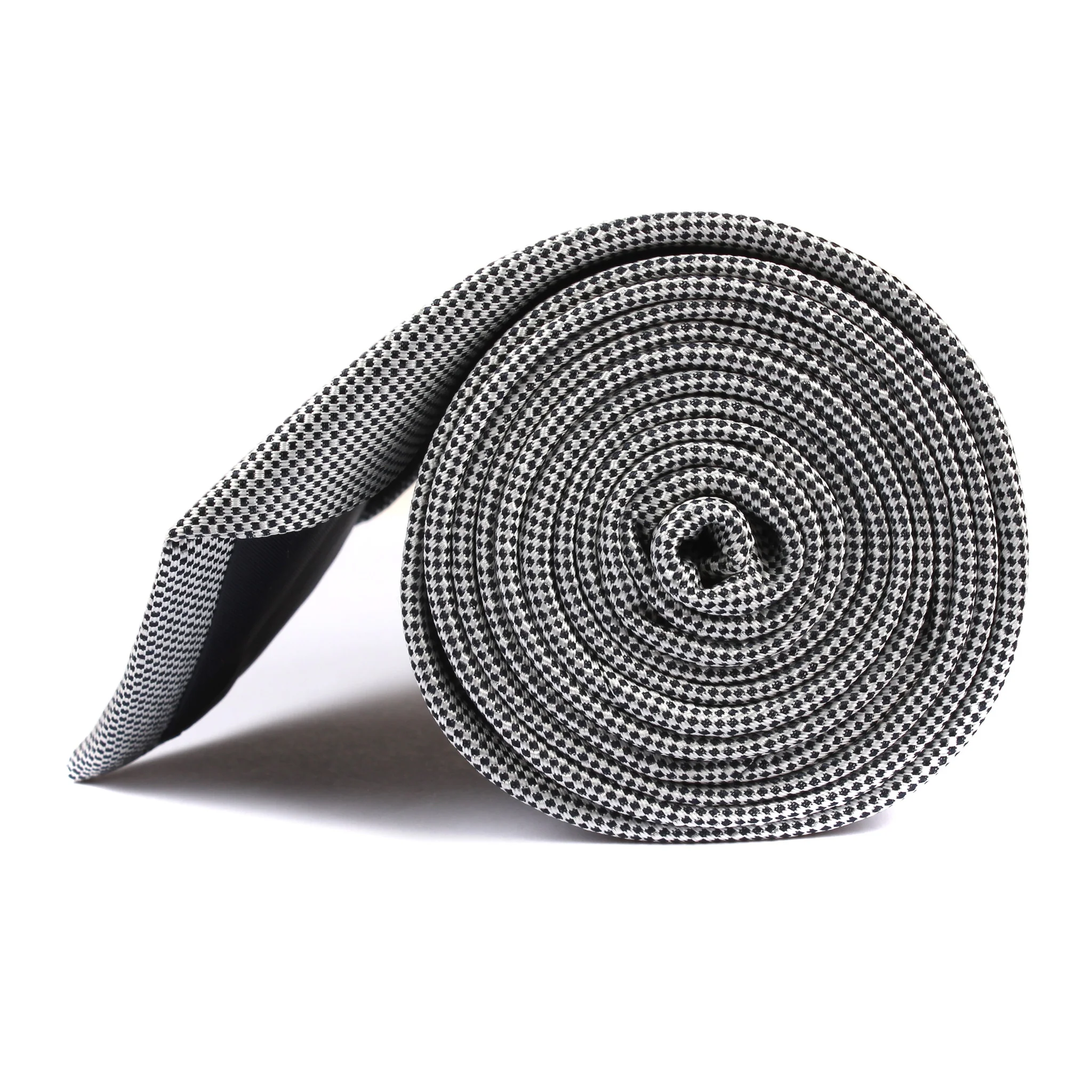 Black and White Small Dots Tie - Image 4