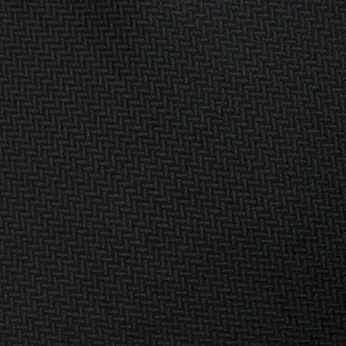 Black Diagonal Herringbone Skinny Tie - Image 3