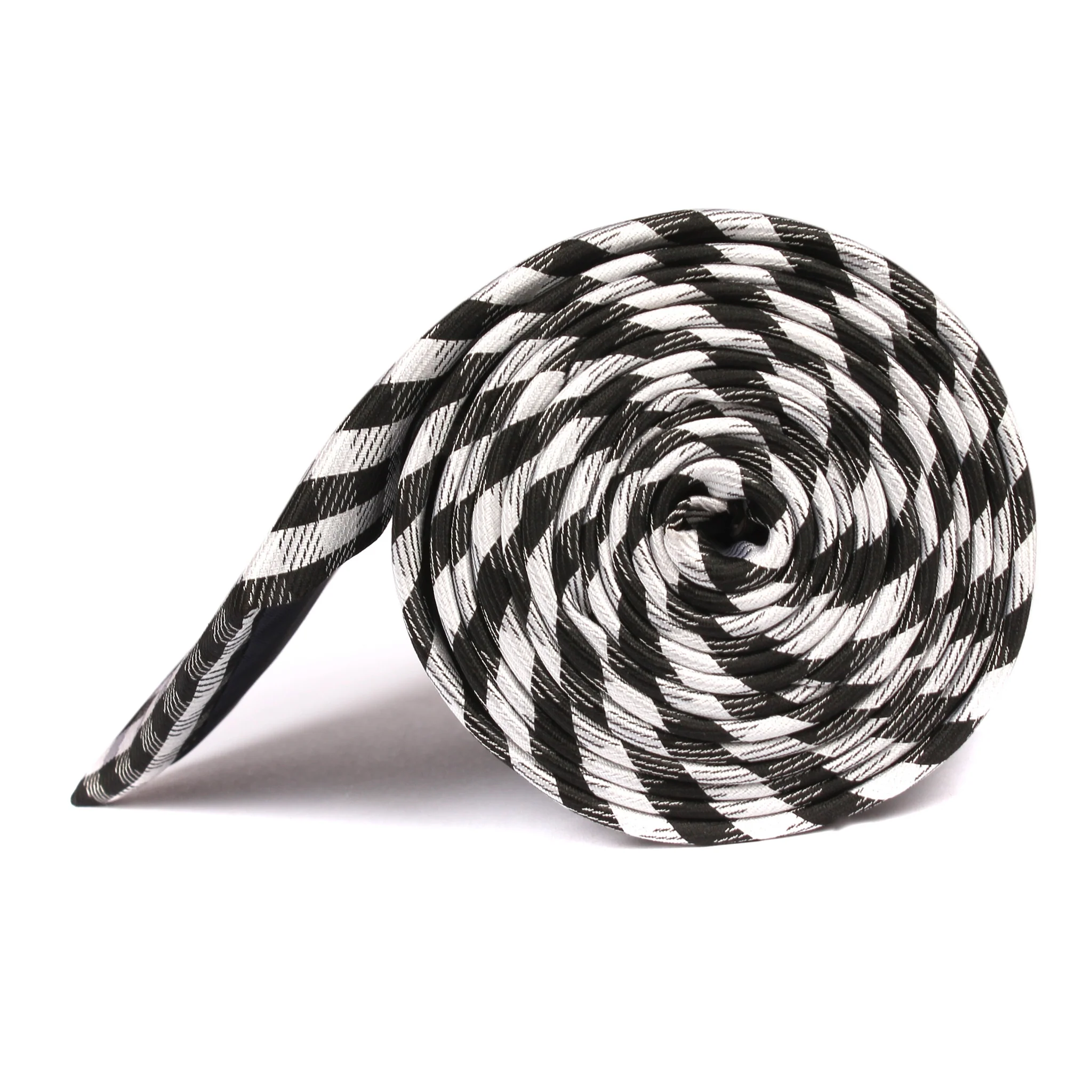 Black Gingham Necktie - Image 4