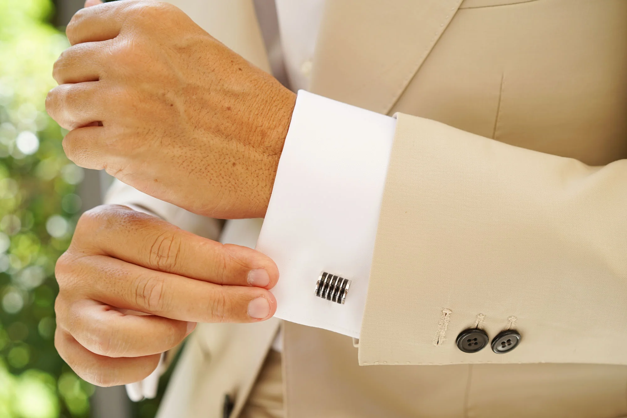 Black Horizontal Cufflinks - Image 8