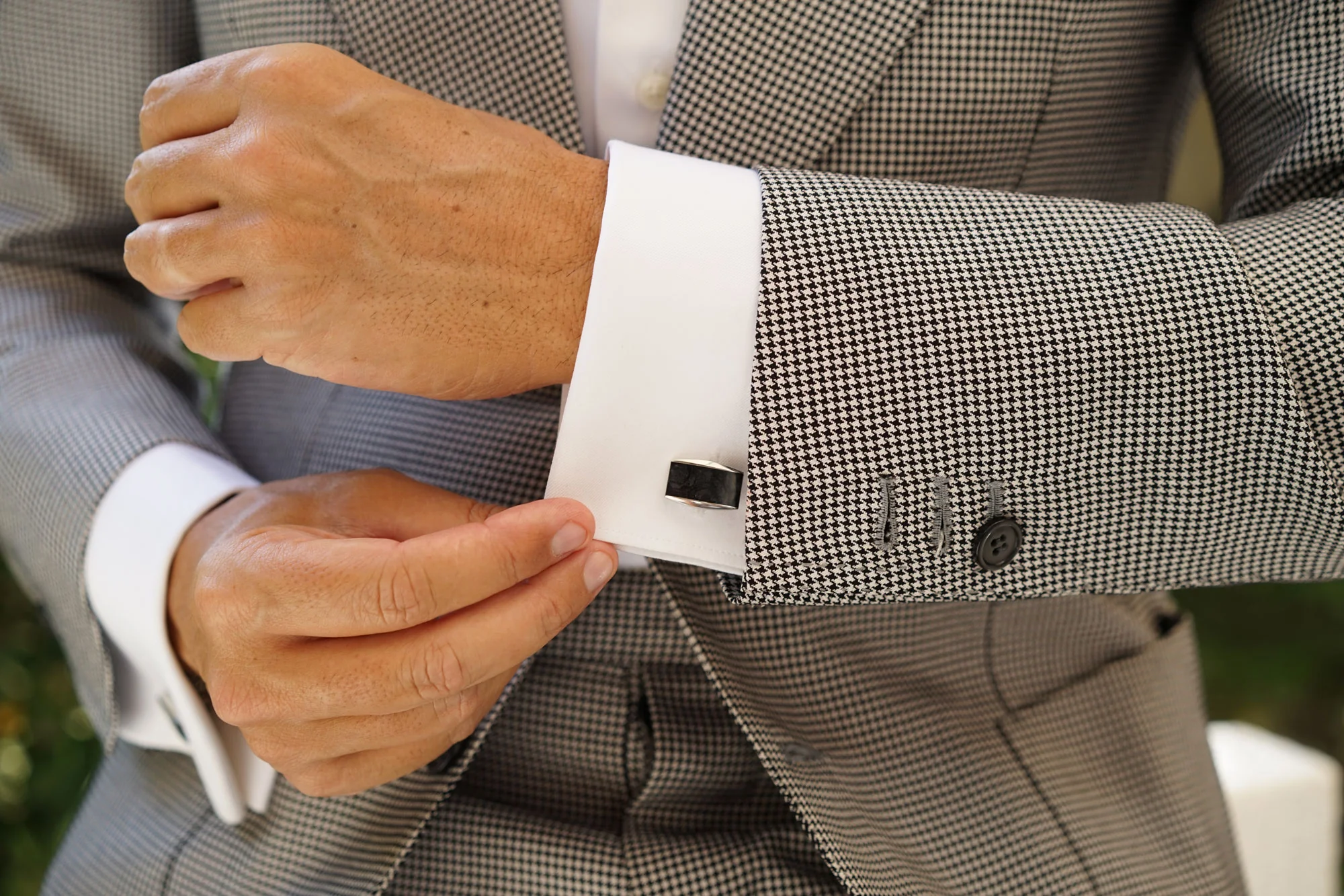 Black Onyx Stone Cufflinks - Image 8