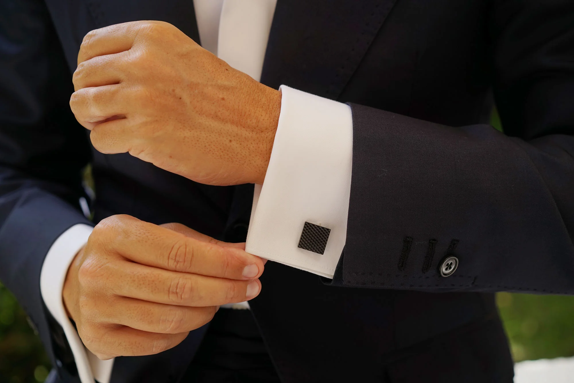 Black Square Cufflinks - Image 9