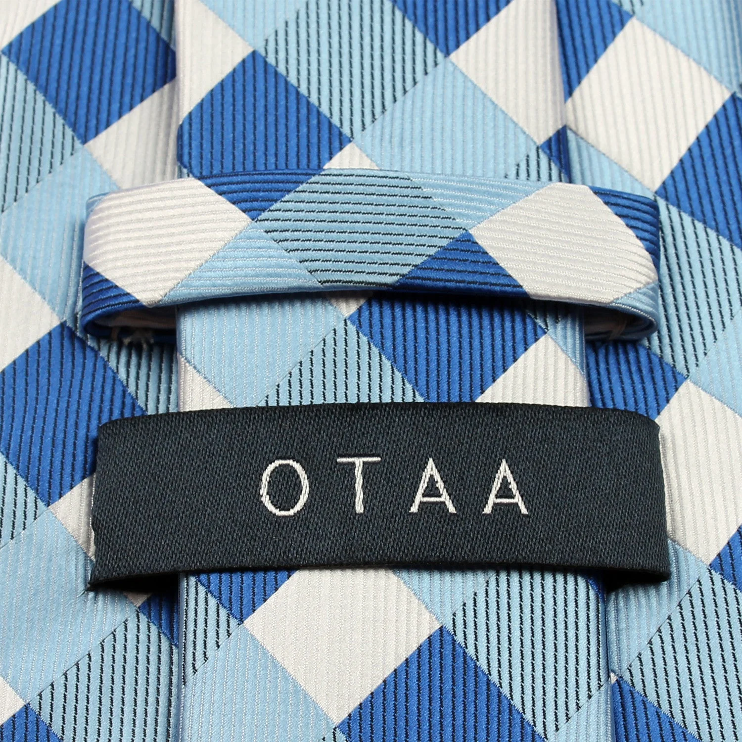 Blue Checkered Tie - Image 5