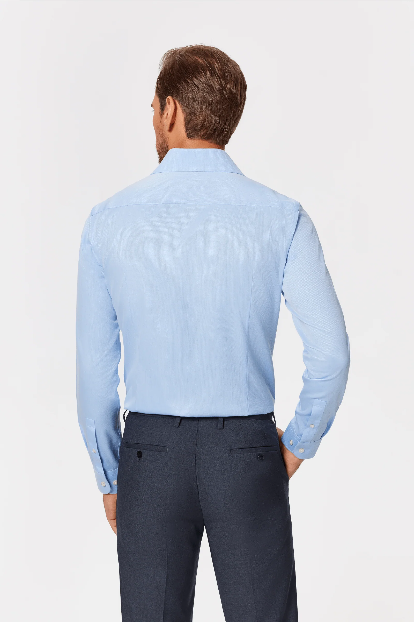Belfort Blue Lucious Non-Iron Shirt - Image 10