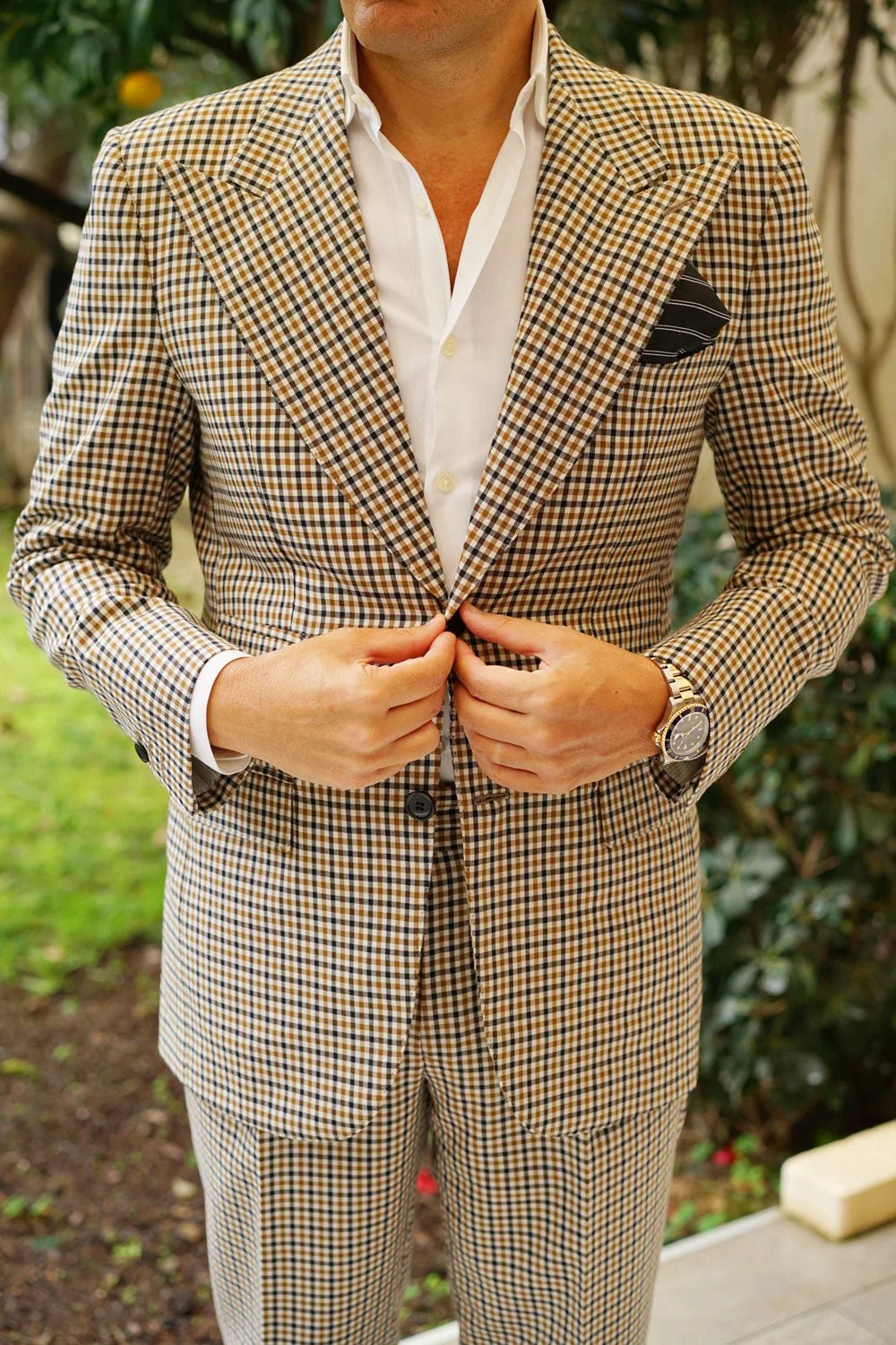 Boston Black Striped Pocket Square - Image 4