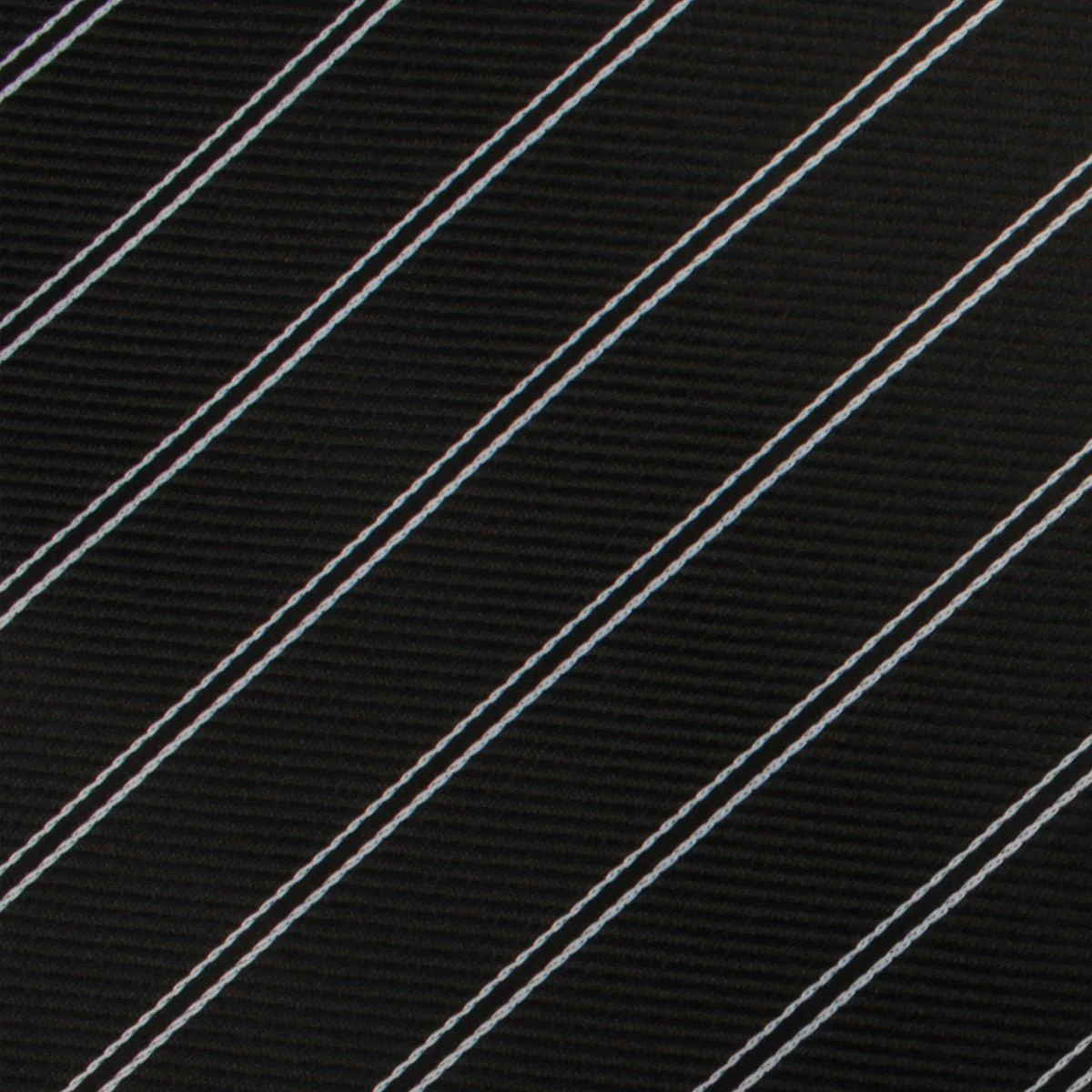 Boston Black Striped Self Bow Tie - Image 3