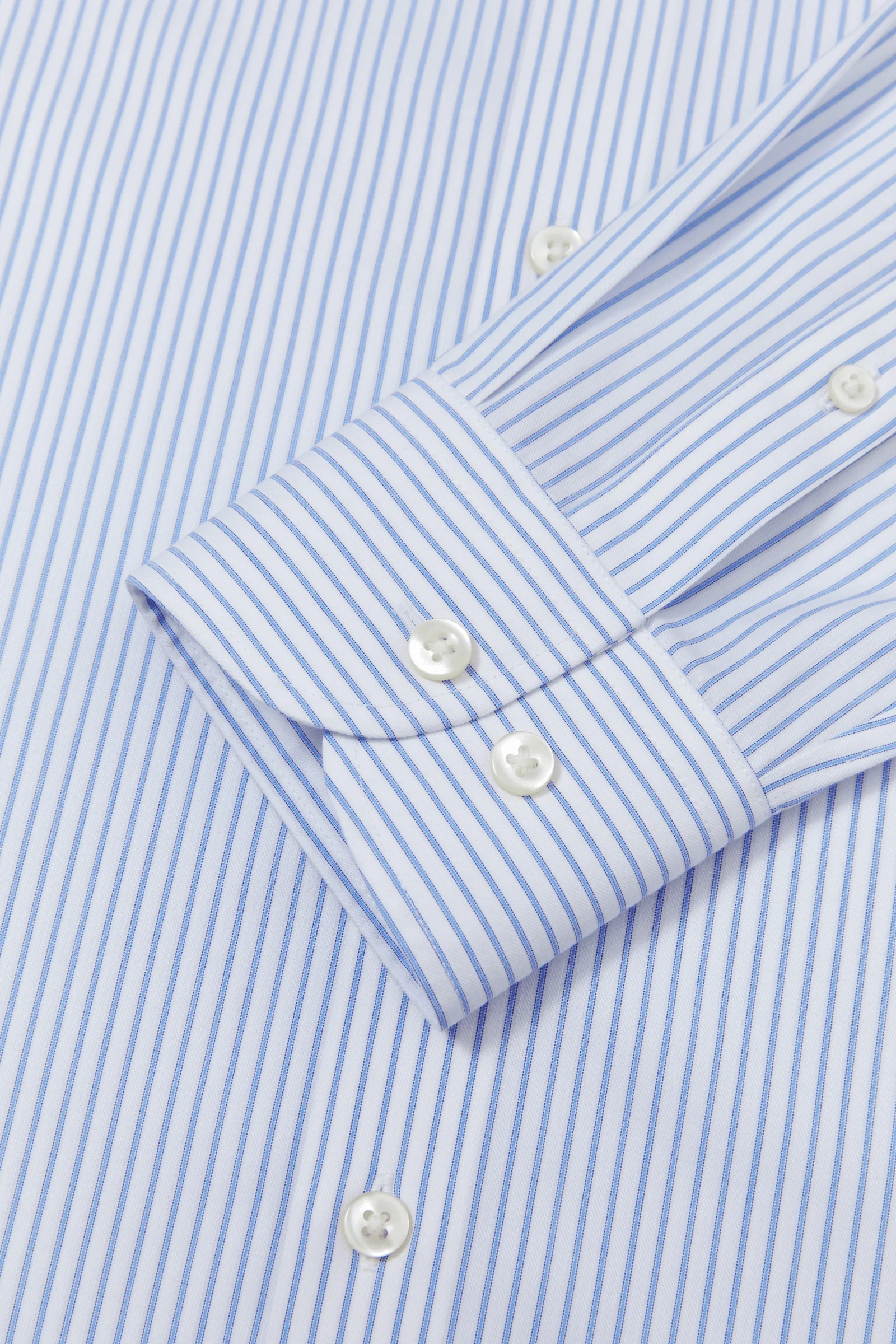 Bradford Blue Stripe Lucious Non-Iron Shirt - Image 9