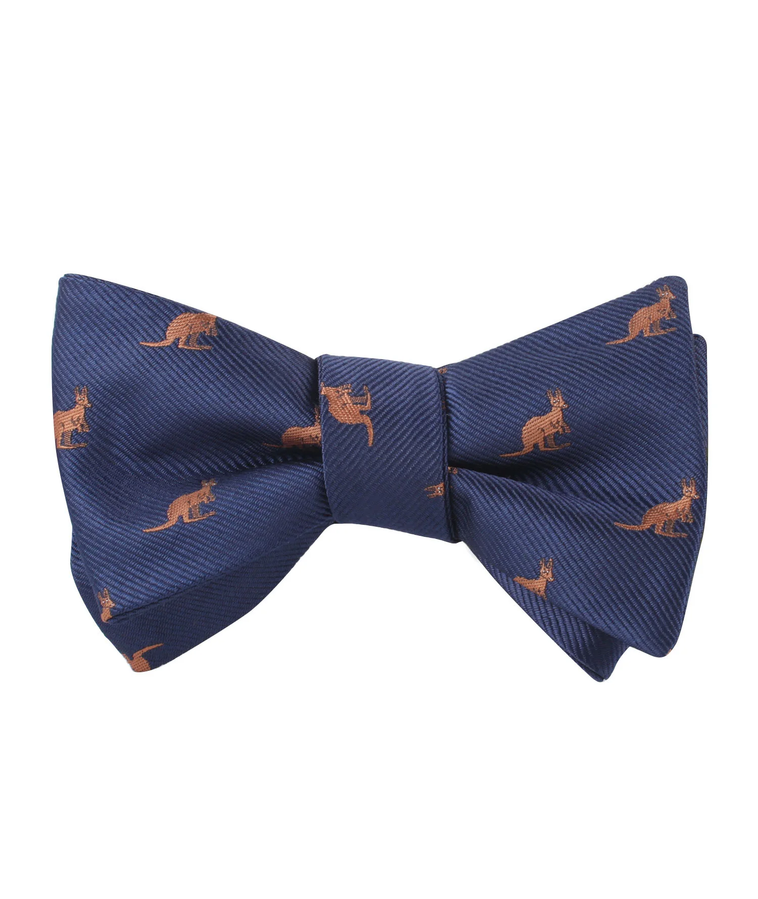 Brown Kangaroo Self Bow Tie - Image 2