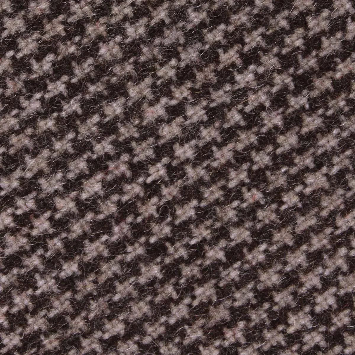 Brown Karakul Houndstooth Wool Diamond Self Bow Tie - Image 3
