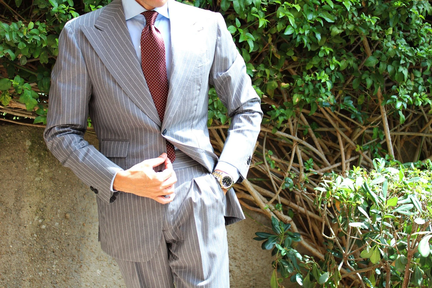Brown Mini Polka Dots Necktie - Image 19