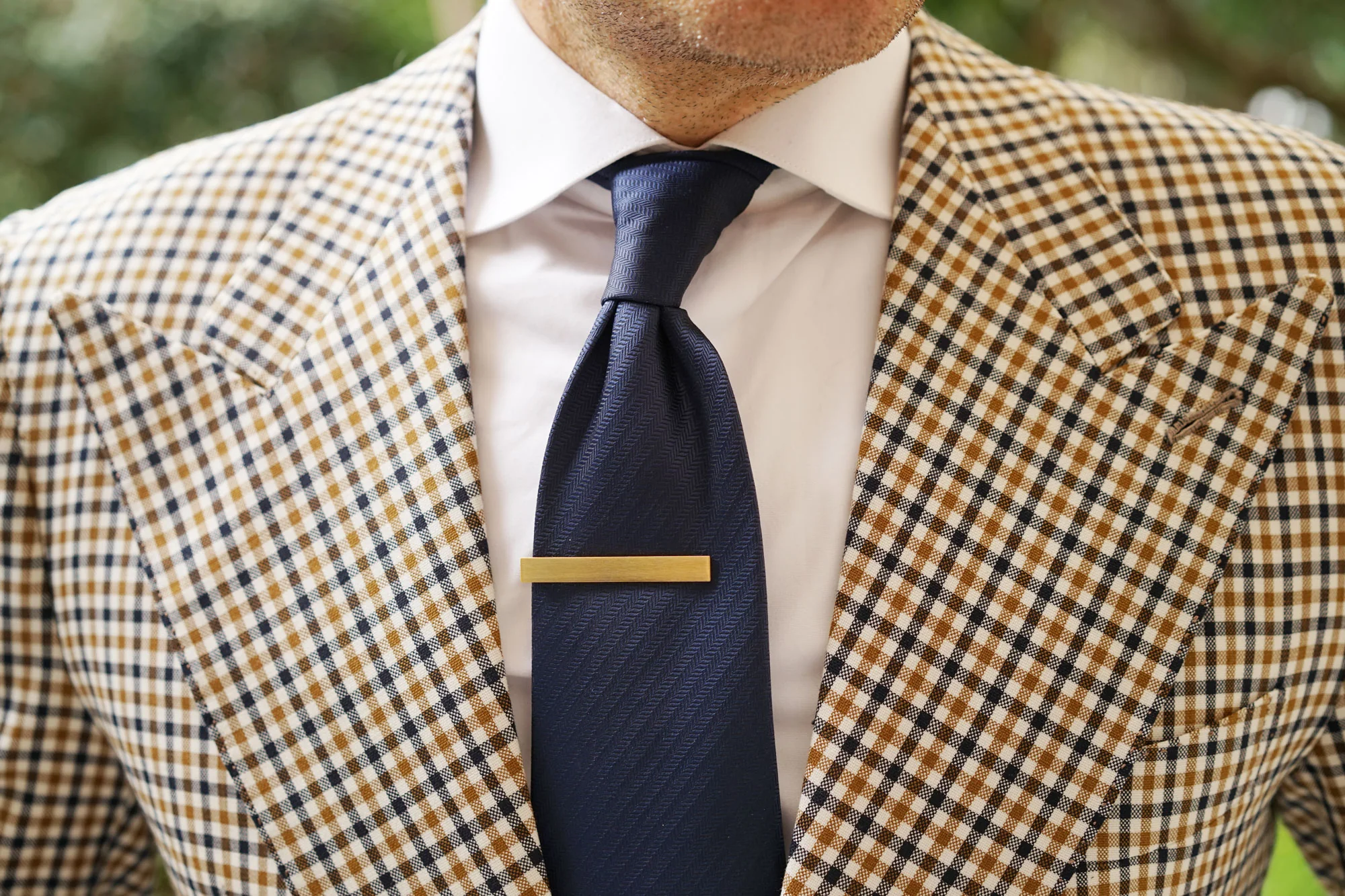 Brushed Gold Tie Bar - Image 10