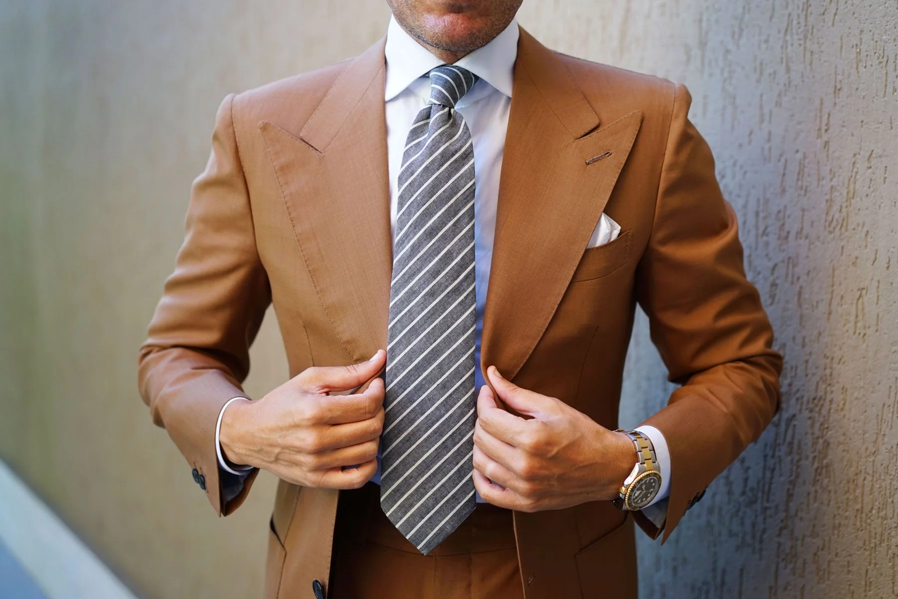 Budapest Pinstripe Tie - Image 6