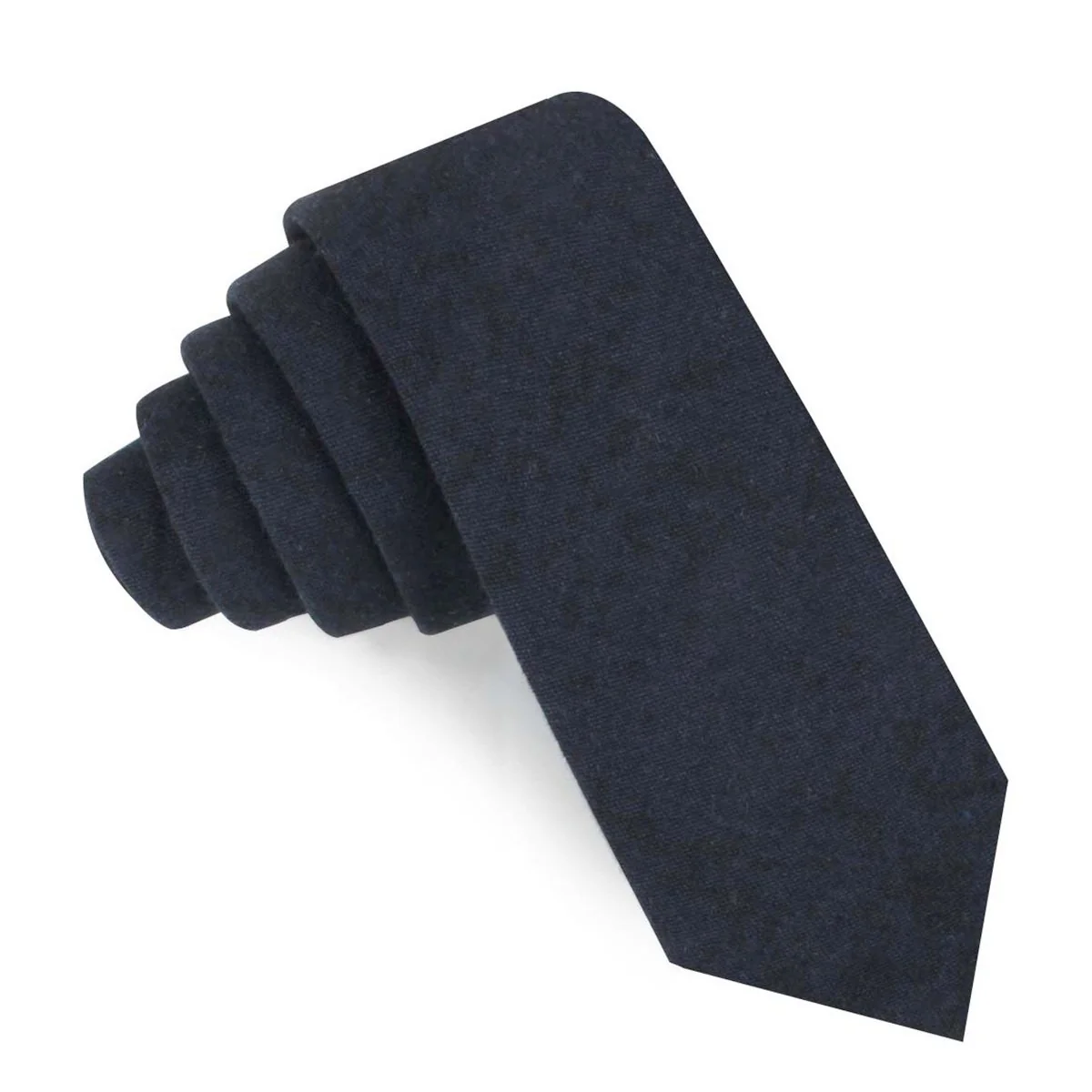 Burnt Boston Navy Blue Skinny Tie