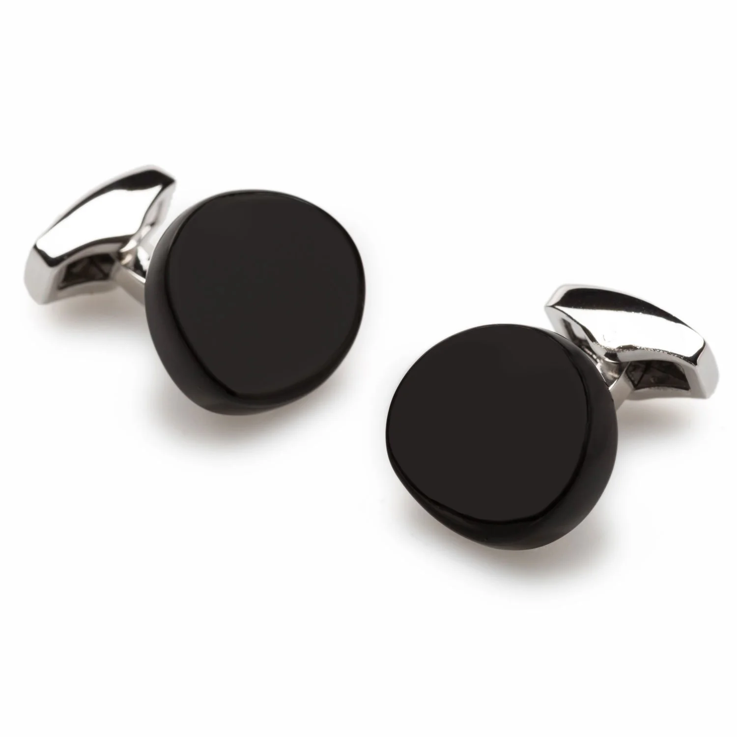 Cauldron Matte Black Stone Cufflinks - Image 2