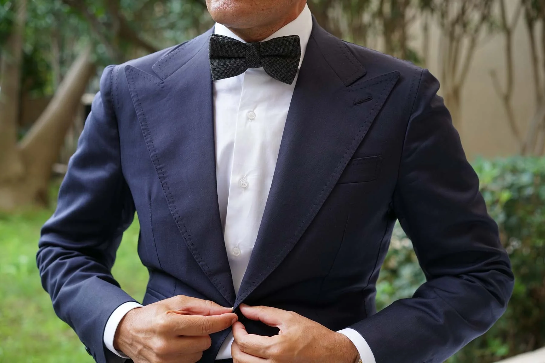 Charcoal Donegal Bow Tie - Image 6