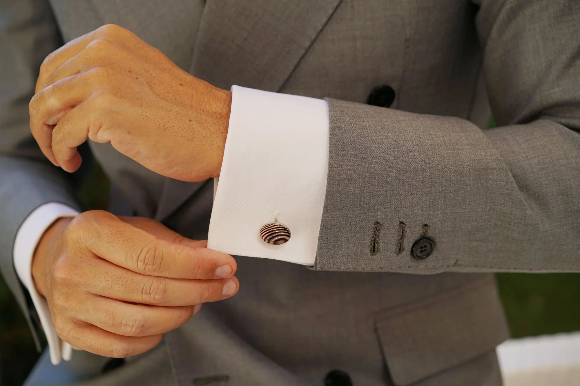 Charlemagne Rose Gold Cufflinks - Image 8