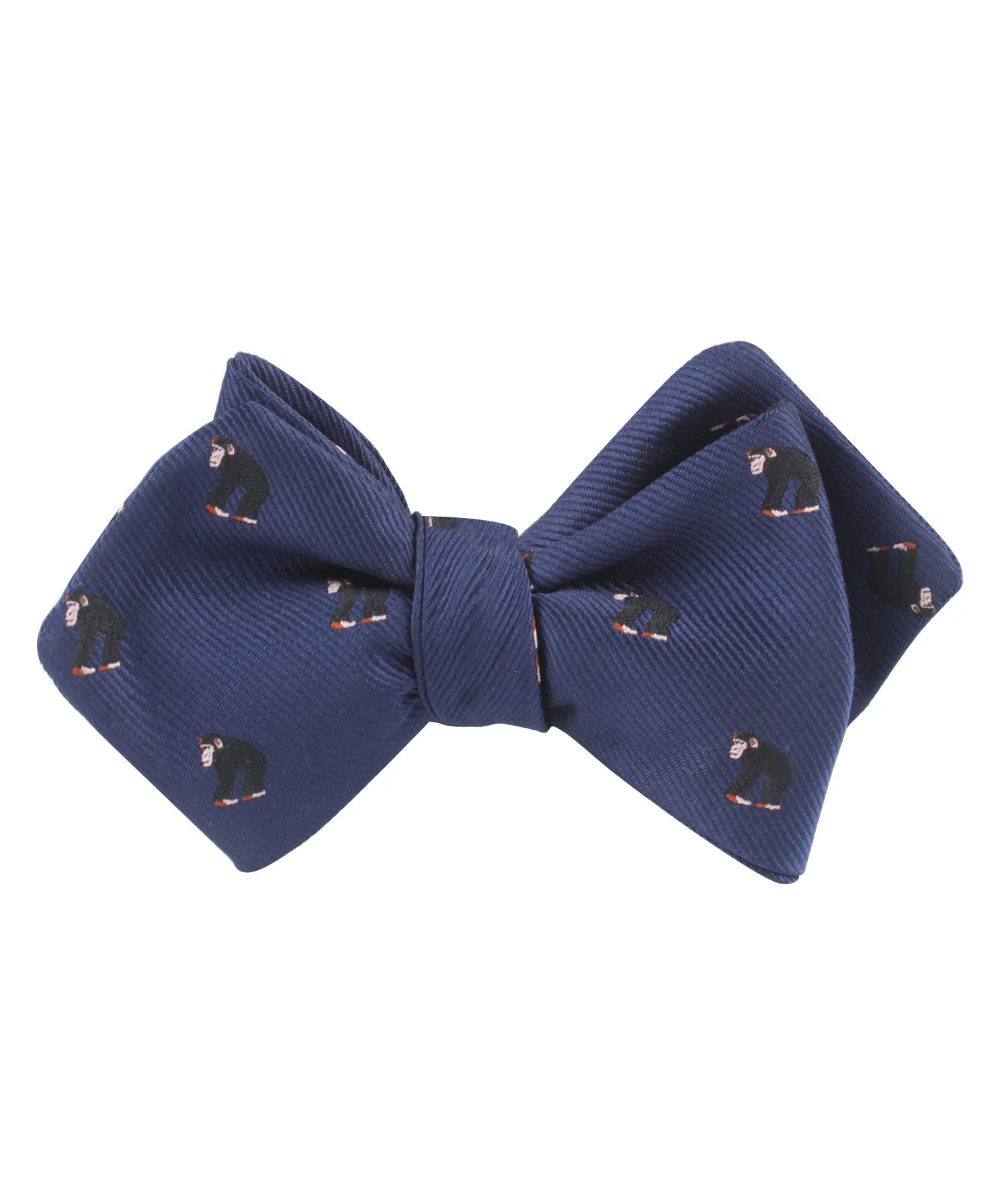 Chimpanzee Monkey Diamond Self Bow Tie - Image 2