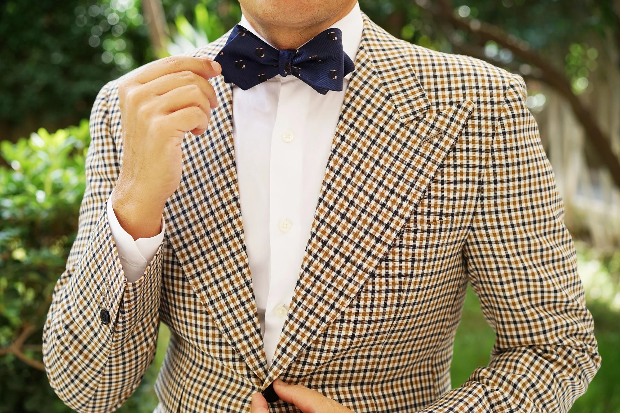 Chimpanzee Monkey Diamond Self Bow Tie - Image 9