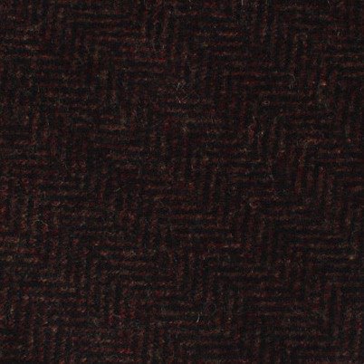 Coffee Herringbone Coarse Wool Diamond Bow Tie - Image 2