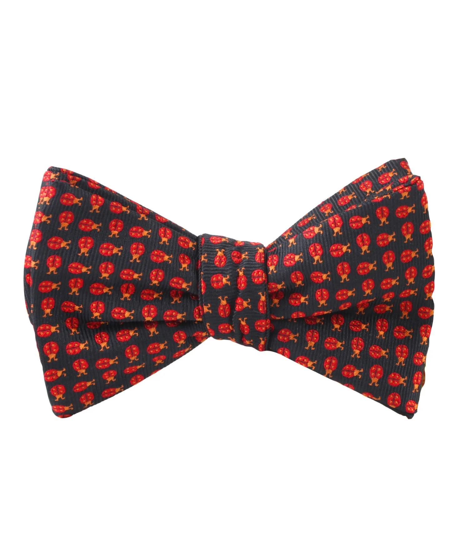 Coquelicot Red Beetle Self Bow Tie - Image 2