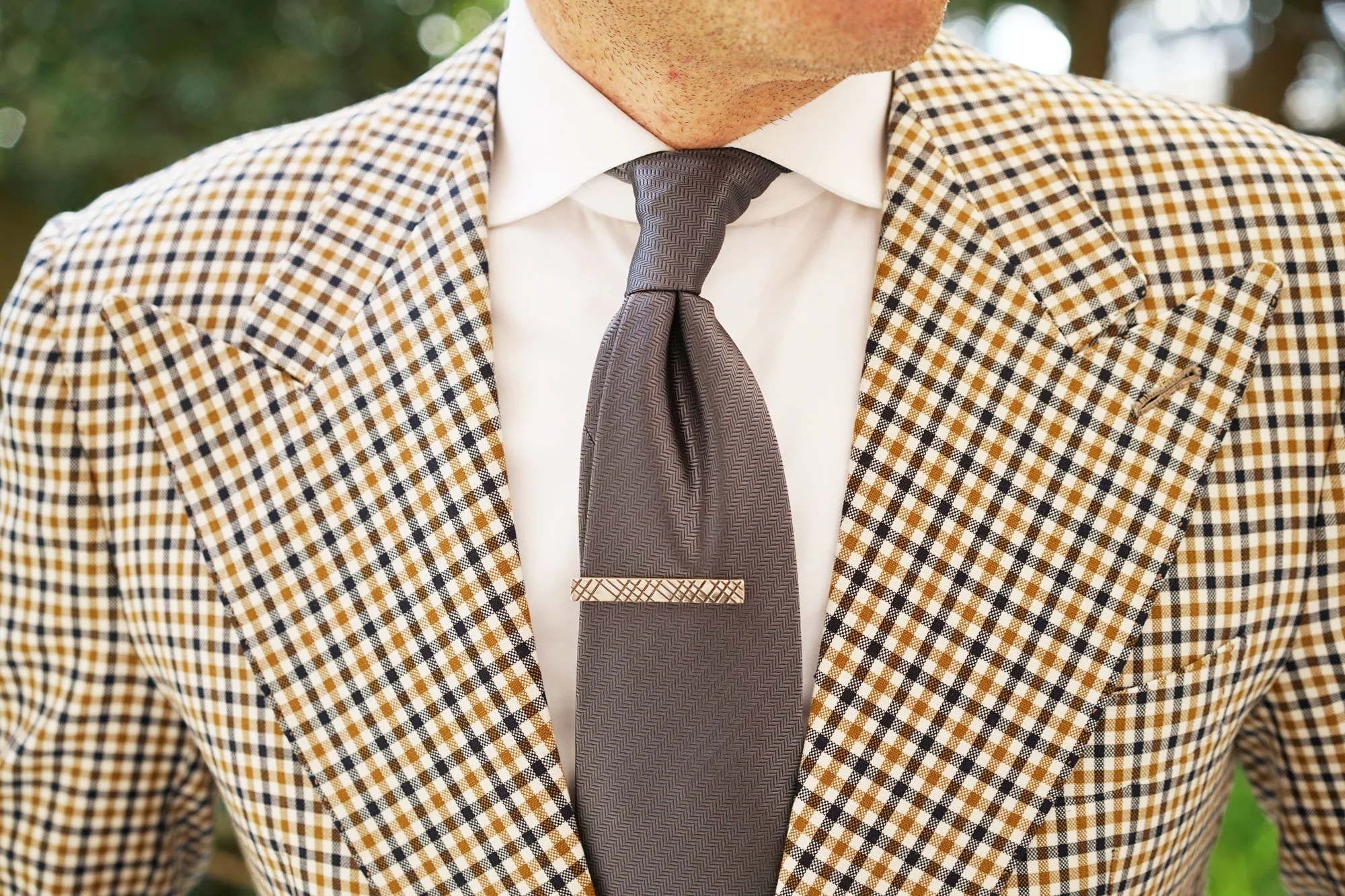 Crosshatch Antique Silver Tie Bar - Image 8