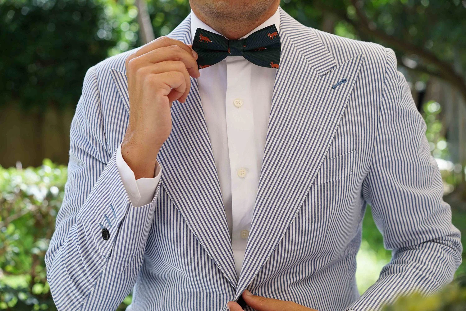 Culpeo Fox Dark Green Bow Tie - Image 5