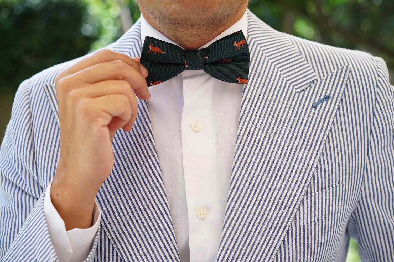Culpeo Fox Dark Green Bow Tie - Image 6