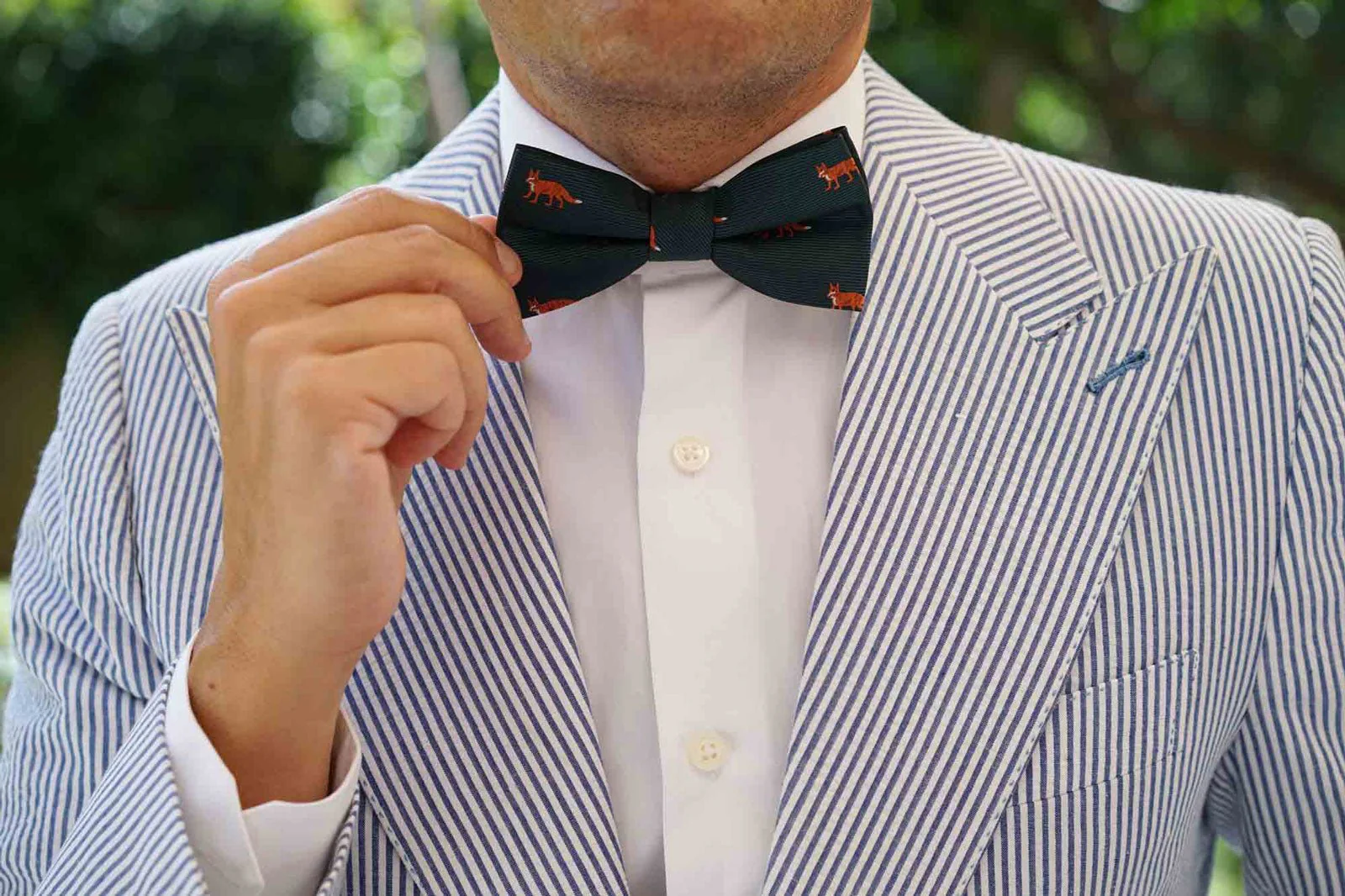 Culpeo Fox Dark Green Bow Tie - Image 8