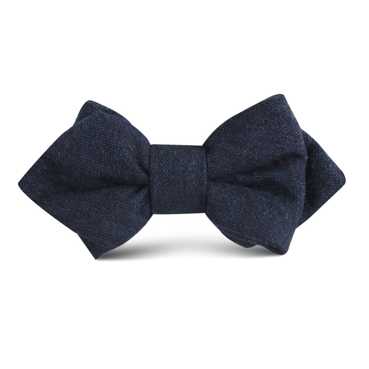 Deep Blue Cotswold Wool Kids Diamond Bow Tie