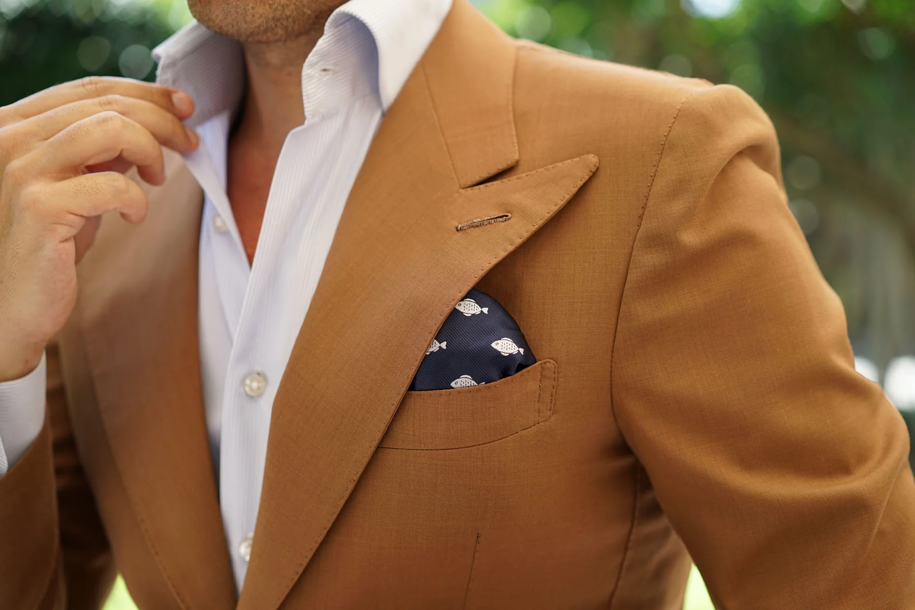 Deep Sea Fish Pocket Square - Image 5
