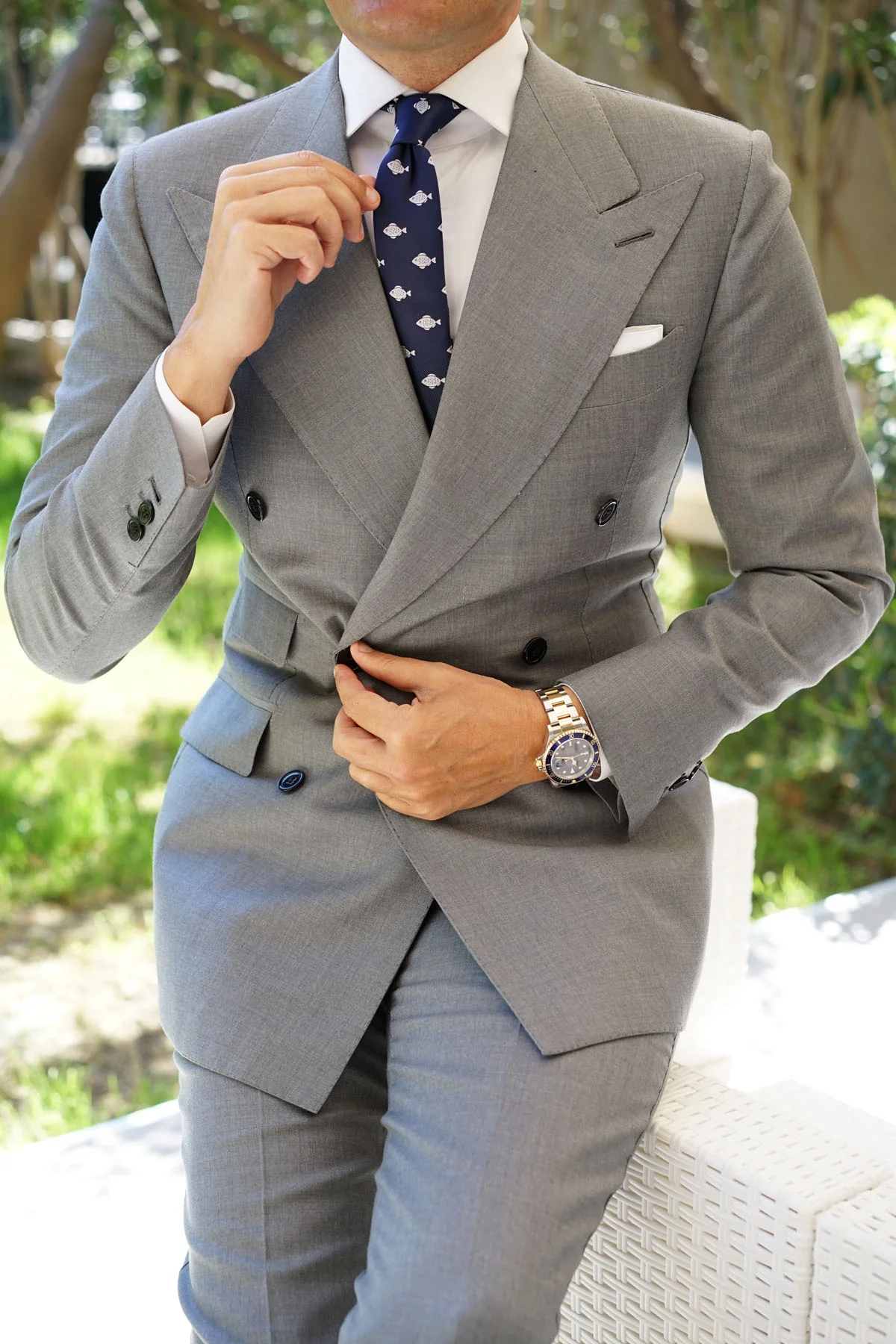 Deep Sea Fish Skinny Tie - Image 7