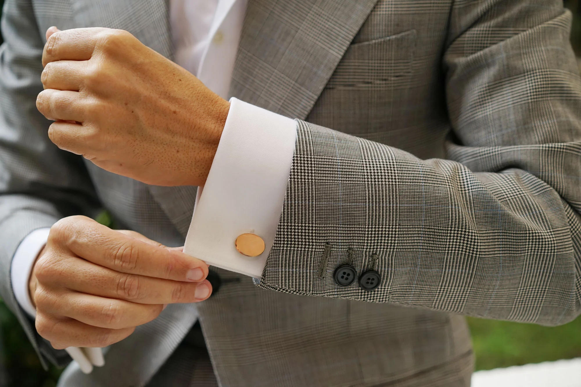Eden Park Rose Gold Cufflinks - Image 6