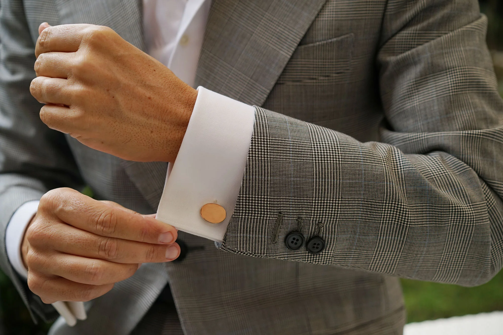 Eden Park Rose Gold Cufflinks - Image 7