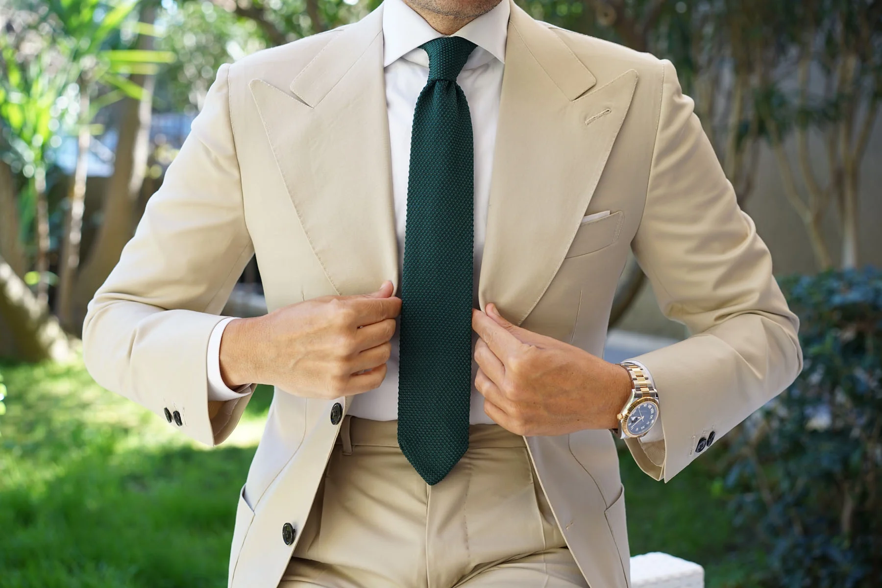 Einar Forest Knitted Tie - Image 3