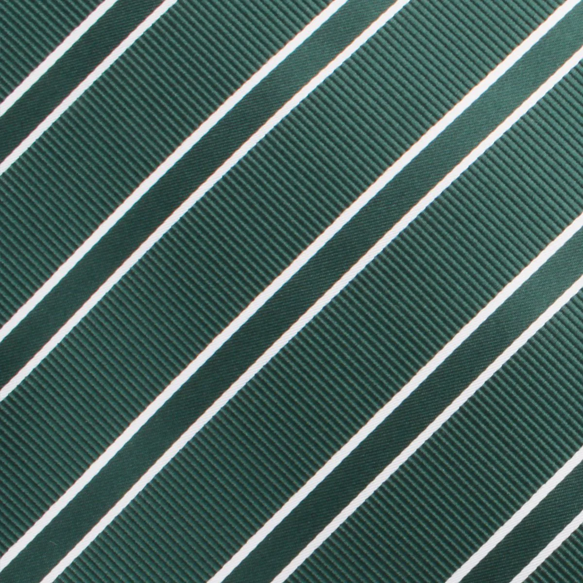 Emerald Green Double Stripe Necktie - Image 3