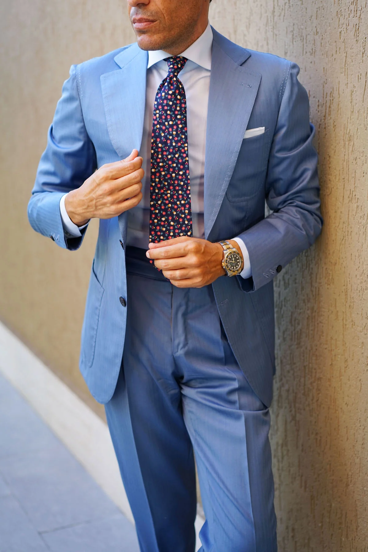 English Dahlias Floral Tie - Image 10