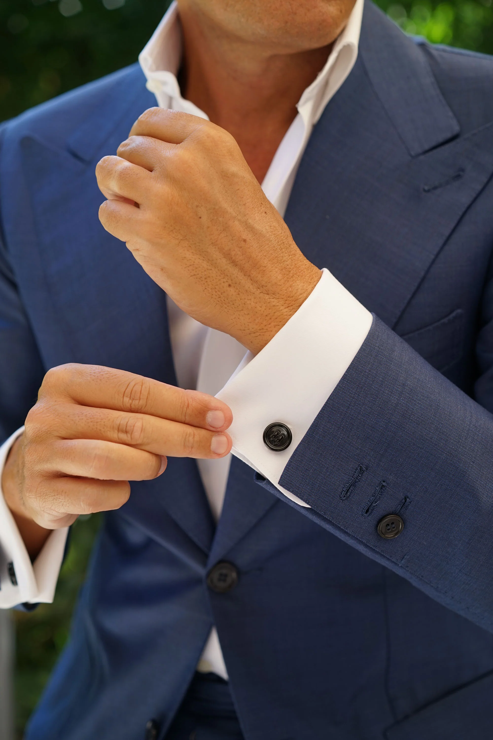 Fincher Button Black Cufflinks - Image 5