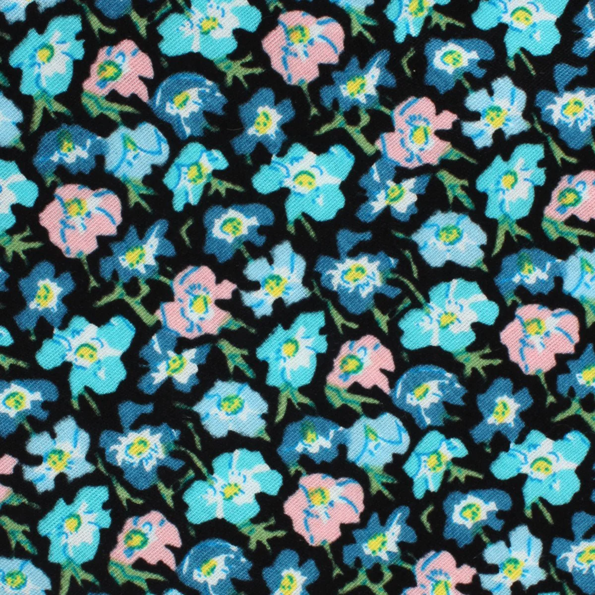 Flax Linum Blue Floral Necktie - Image 3