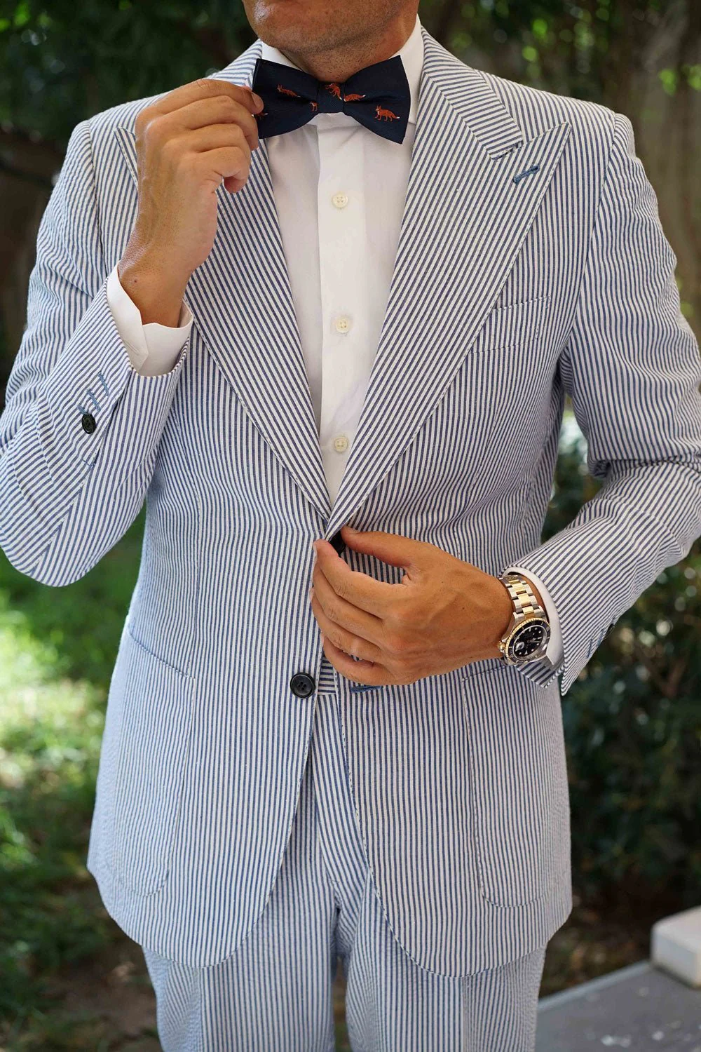 Fox Island Navy Bow Tie - Image 9